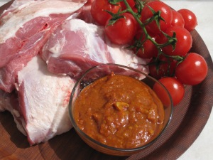Lamm med indisk tomatsås